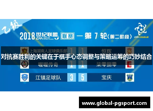 对抗赛胜利的关键在于棋手心态调整与策略运筹的巧妙结合